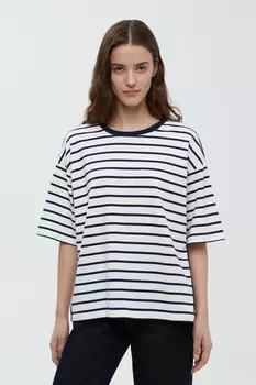 Футболка в полоску свободного силуэта