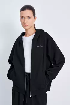 Худи на молнии свободного силуэта