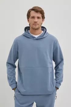 Худи прямого силуэта с капюшоном