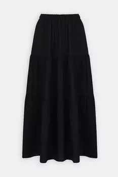 Юбка-макси А-силуэта на резинке