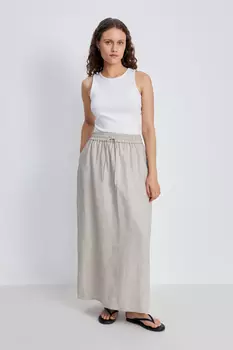 Юбка макси изо льна
