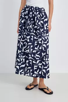 Юбка макси с принтом