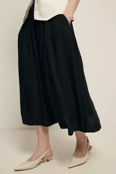 Юбка миди А-силуэта на резинке