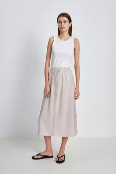 Юбка миди с эластичным поясом