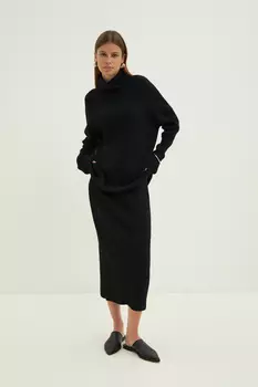 Юбка с шерстью и кашемиром