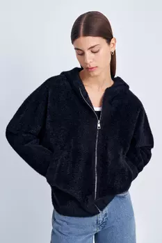Кардиган на молнии с капюшоном
