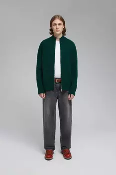 Кардиган на молнии с шерстью