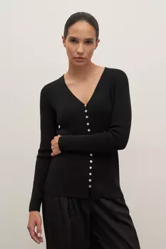 Кардиган приталенного силуэта с шерстью