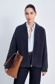 Кардиган прямого силуэта с отложным воротником