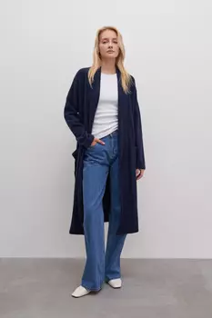 Кардиган прямого силуэта с шерстью