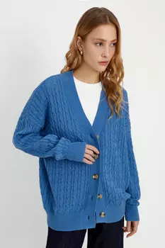 Кардиган с рельефным узором