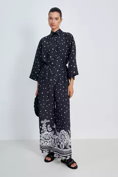 Комбинезон брючный с поясом