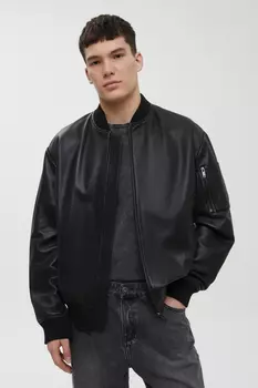 Куртка-бомбер из натуральной кожи