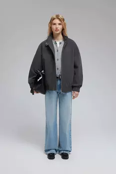 Куртка-бомбер с воротником-стойкой