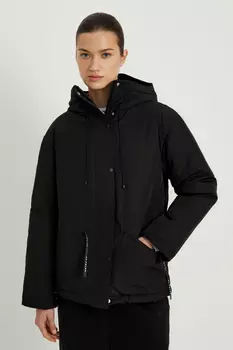 Куртка утепленная с контрастной отделкой