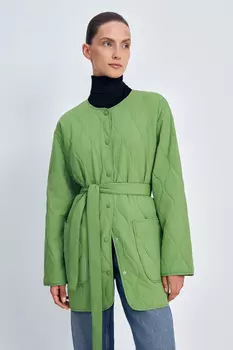 Куртка утепленная с поясом