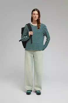 Лонгслив из хлопка в полоску