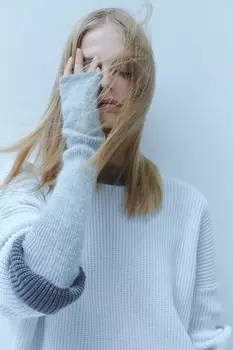 Митенки с добавлением шерсти из капсулы Карины Нигай