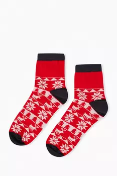 Носки из хлопка с узором
