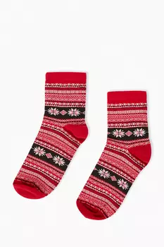 Носки из хлопка с узором