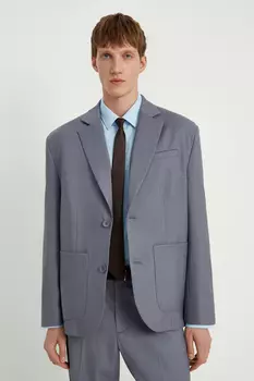Однобортный пиджак прямого кроя