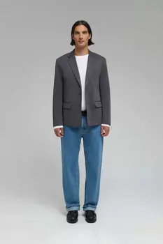 Однобортный пиджак с хлопком