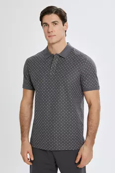 Однотонное поло из хлопка