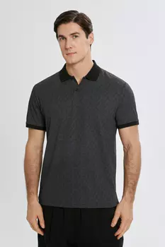 Однотонное поло из хлопка