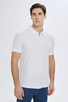 Однотонное поло из хлопка