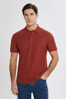 Однотонное поло из хлопка