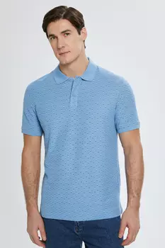 Однотонное поло из хлопка