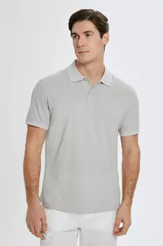 Однотонное поло из хлопка