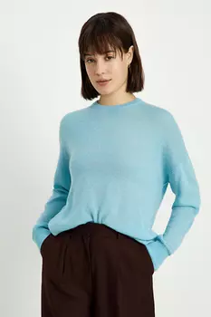 Оверсайз джемпер из мохера и шерсти