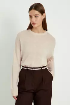 Оверсайз джемпер из мохера и шерсти