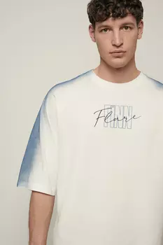 Оверсайз футболка с контрастной отделкой