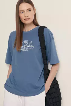 Оверсайз футболка с принтом