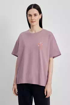 Оверсайз футболка с принтом