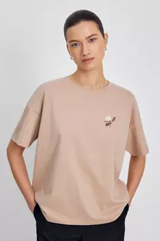 Оверсайз футболка с принтом