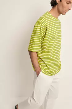 Оверсайз футболка в полоску