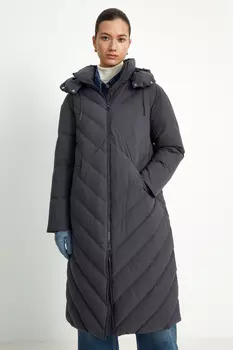 Пальто с утиным пухом силуэта трапеция