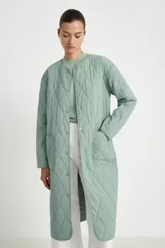 Пальто свободного силуэта с поясом