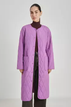 Пальто свободного силуэта с поясом