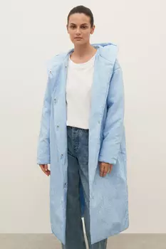 Пальто утепленное с поясом