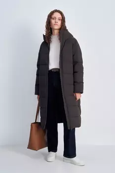 Пальто утепленное с утиным пухом