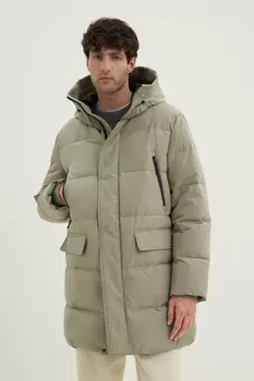 Пальто утепленное с утиным пухом