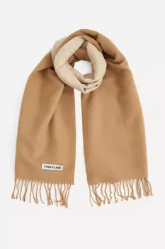 Палантин двусторонний с бахромой