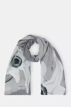 Палантин из вискозы с принтом