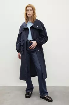 Плащ прямого кроя