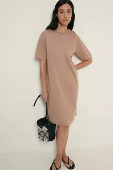 Платье-футболка из трикотажного интерлока