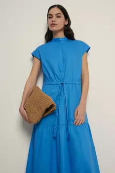 Платье из хлопка с воланом